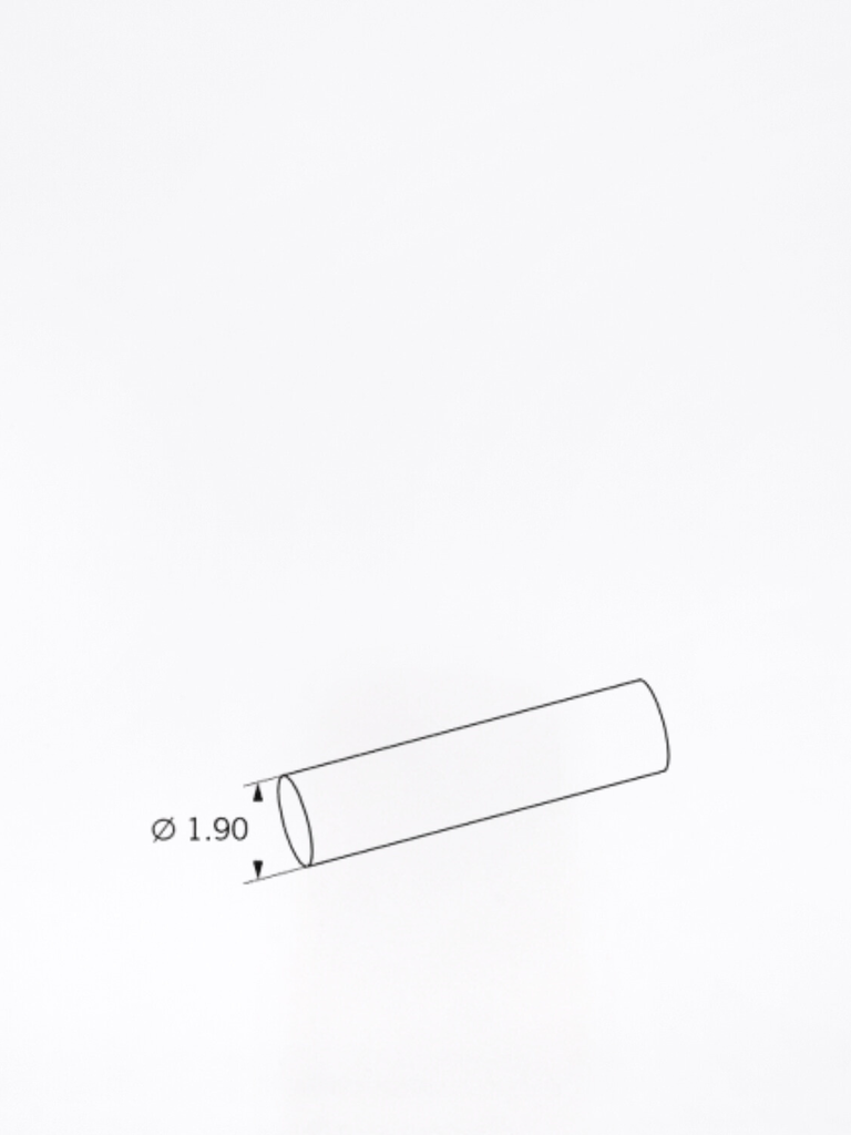 Barra a profilo rotondo con cavaliere Maschio P3 - Misure